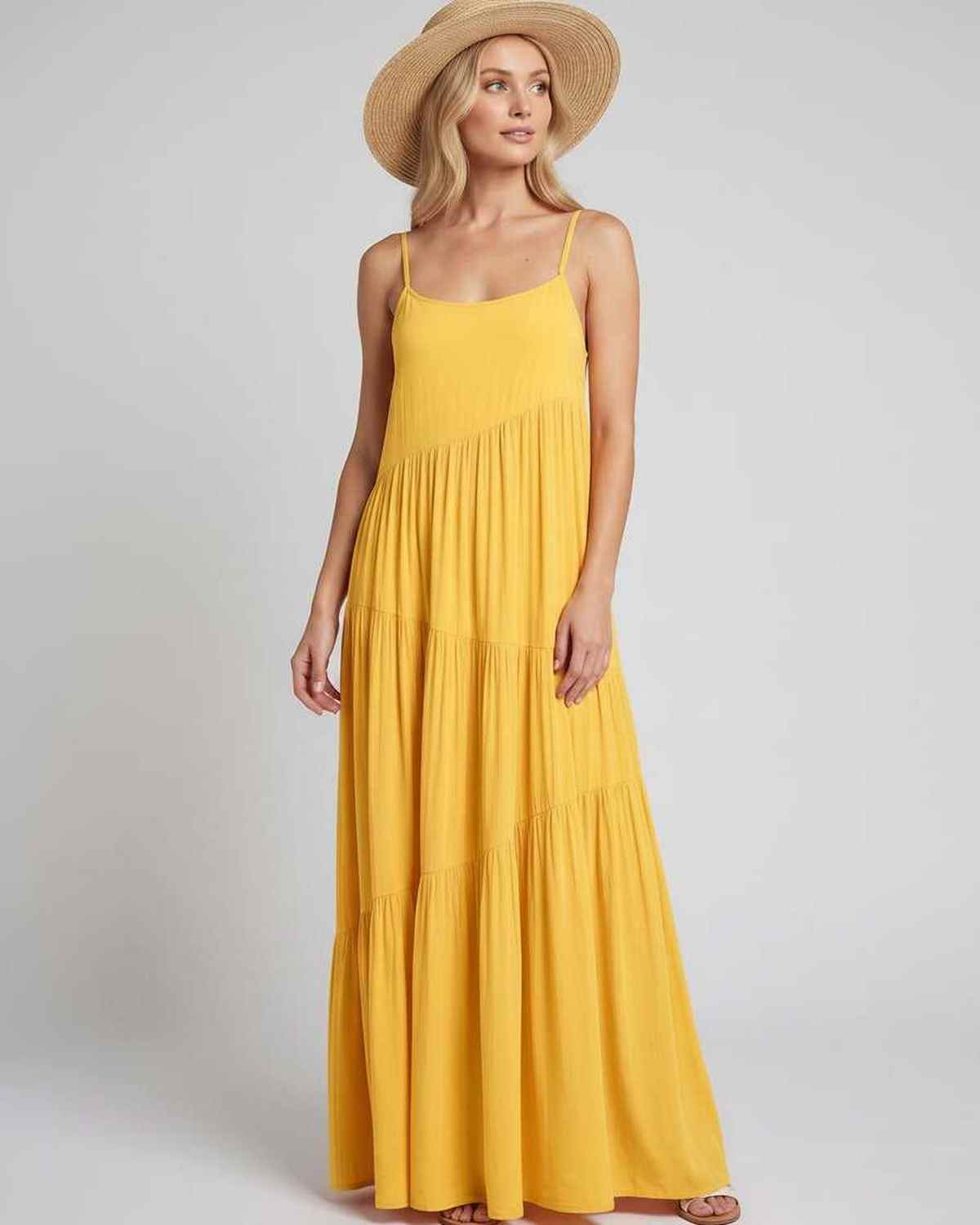 Ramblion Riva maxi dress — scoop neck neckline · styled view 33 · styled for prom season