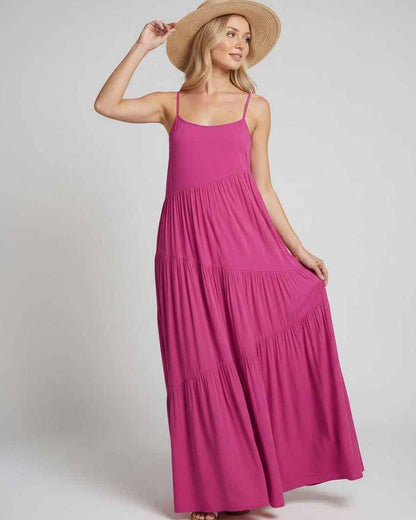 Ramblion Riva maxi dress — scoop neck neckline · styled view 39 · styled for prom season