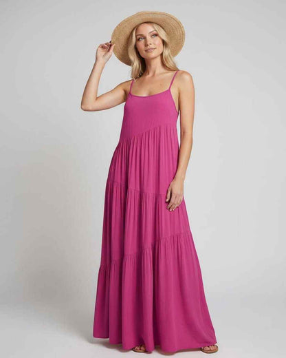 Ramblion Riva maxi dress — scoop neck neckline · styled view 41 · styled for prom season