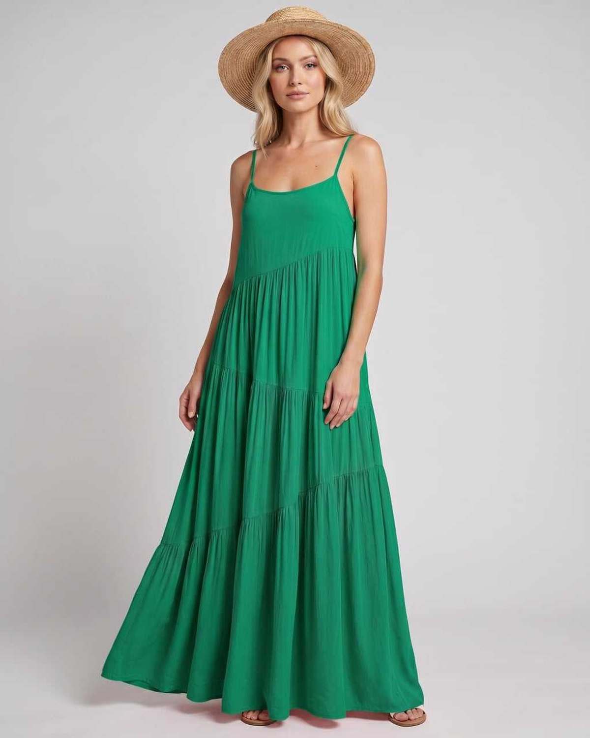 Ramblion Riva maxi dress — scoop neck neckline · styled view 43 · styled for prom season