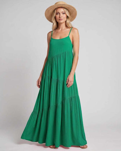 Ramblion Riva maxi dress — scoop neck neckline · styled view 43 · styled for prom season