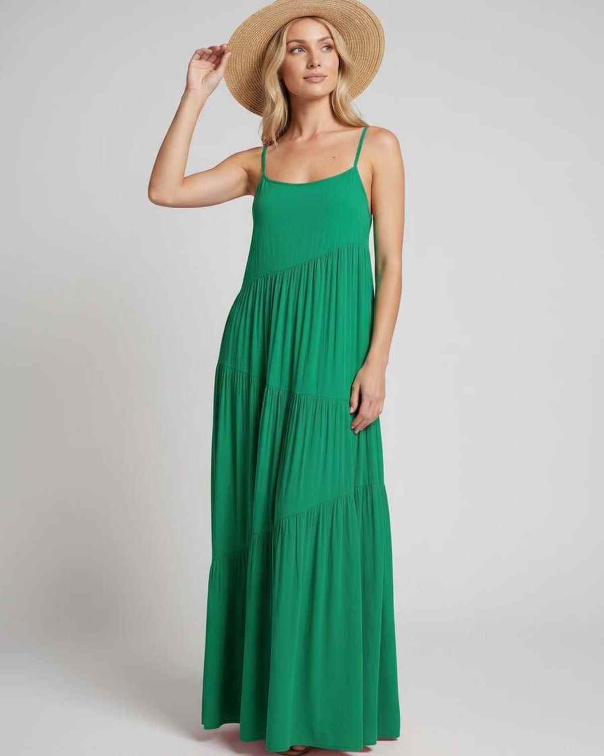 Ramblion Riva maxi dress — scoop neck neckline · styled view 44 · styled for prom season