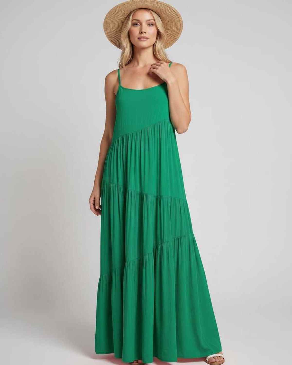 Ramblion Riva maxi dress — scoop neck neckline · styled view 46 · styled for prom season