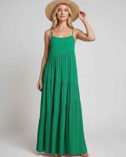 Ramblion Riva maxi dress — scoop neck neckline · styled view 47 · styled for prom season