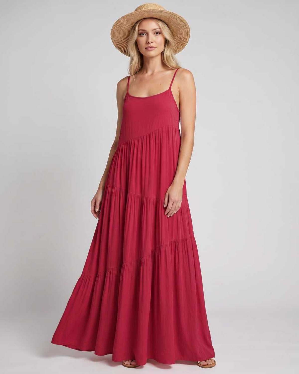 Ramblion Riva maxi dress — scoop neck neckline · styled view 50 · styled for prom season