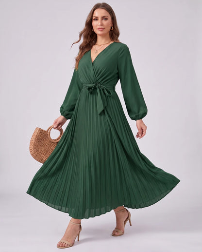 Romilly Maxi Dresses — Green | SKU: RB-445664-green-XS,RB-445664-green-S,RB-445664-green-M,RB-445664-green-L,RB-445664-green-XL