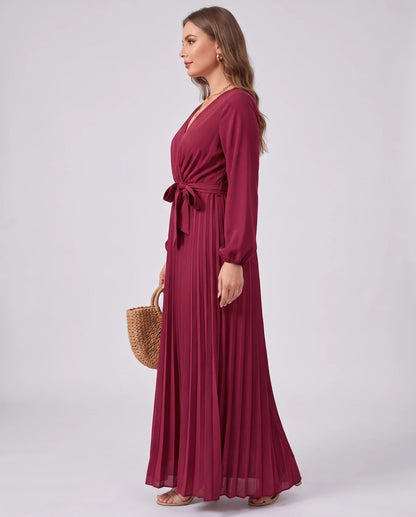 Romilly Maxi Dresses — Red | SKU: RB-445664-red-XS,RB-445664-red-S,RB-445664-red-M,RB-445664-red-L,RB-445664-red-XL