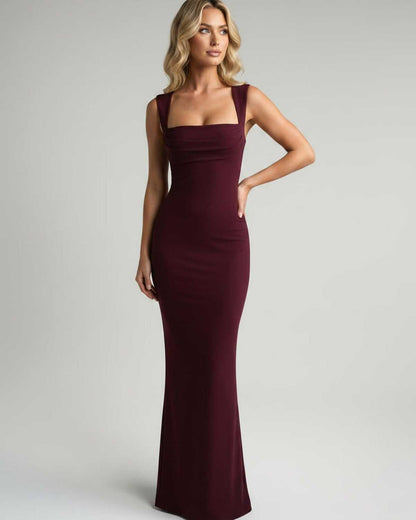 Ramblion Romy maxi dress — square neck neckline · styled view 6 · styled for prom season