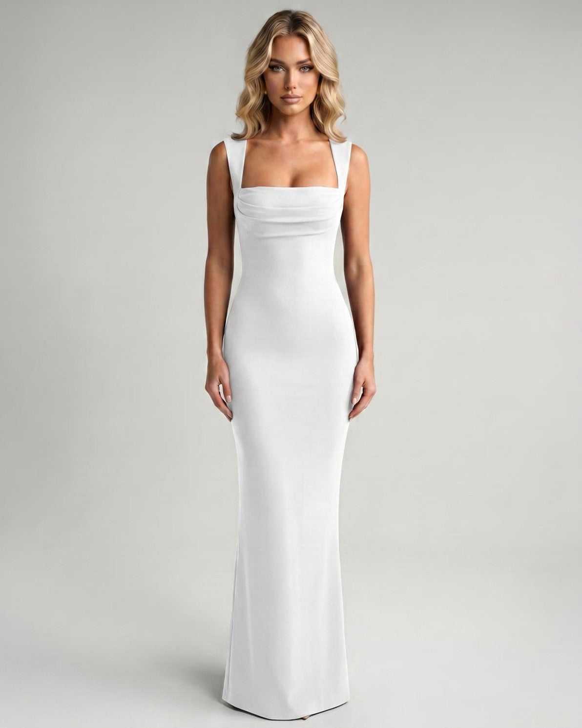 Ramblion Romy maxi dress — square neck neckline · styled view 13 · styled for prom season