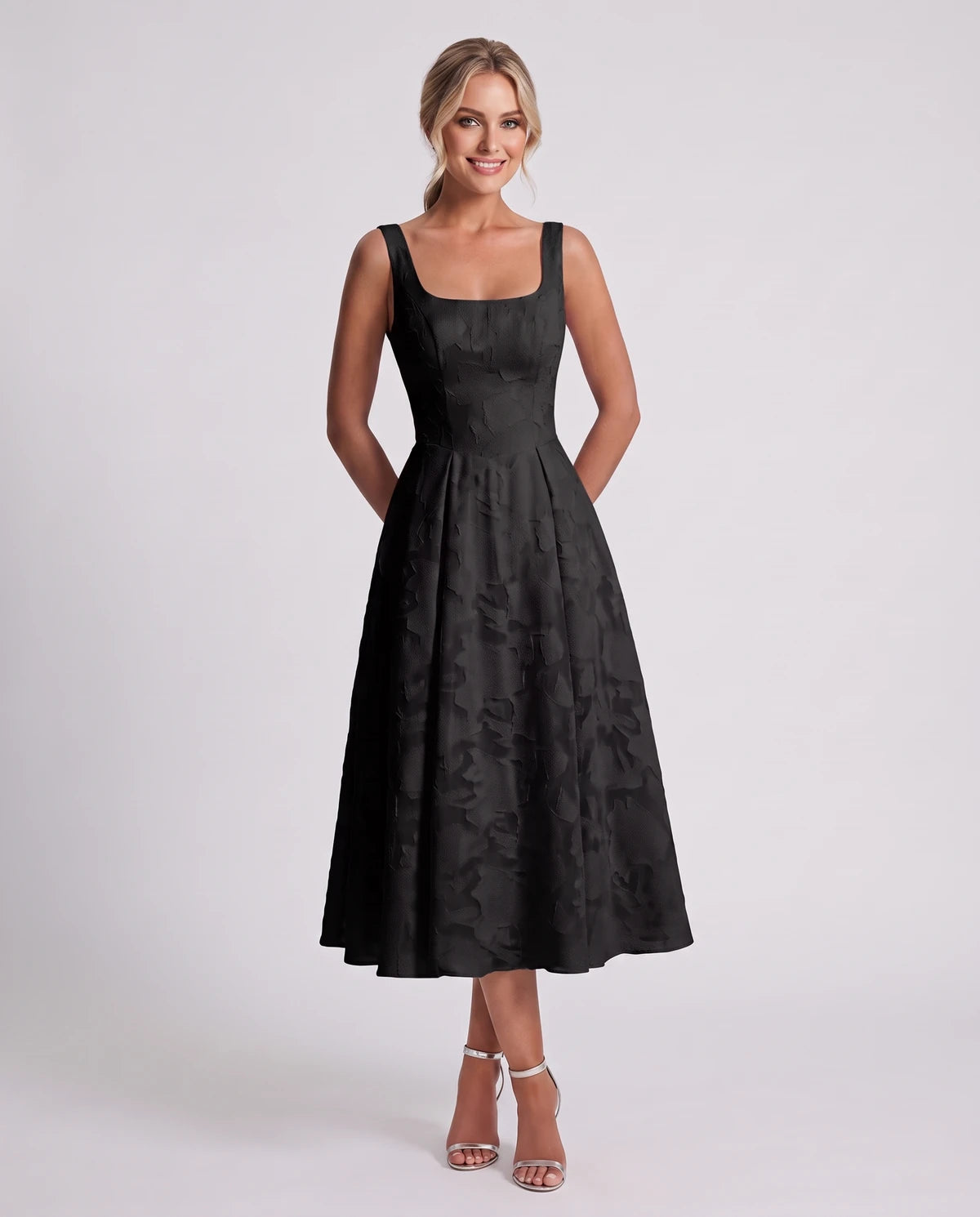Rosalind Midi Dresses — Black