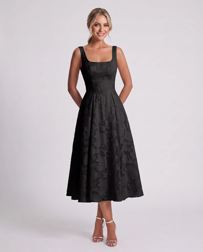 Rosalind Midi Dresses — Black