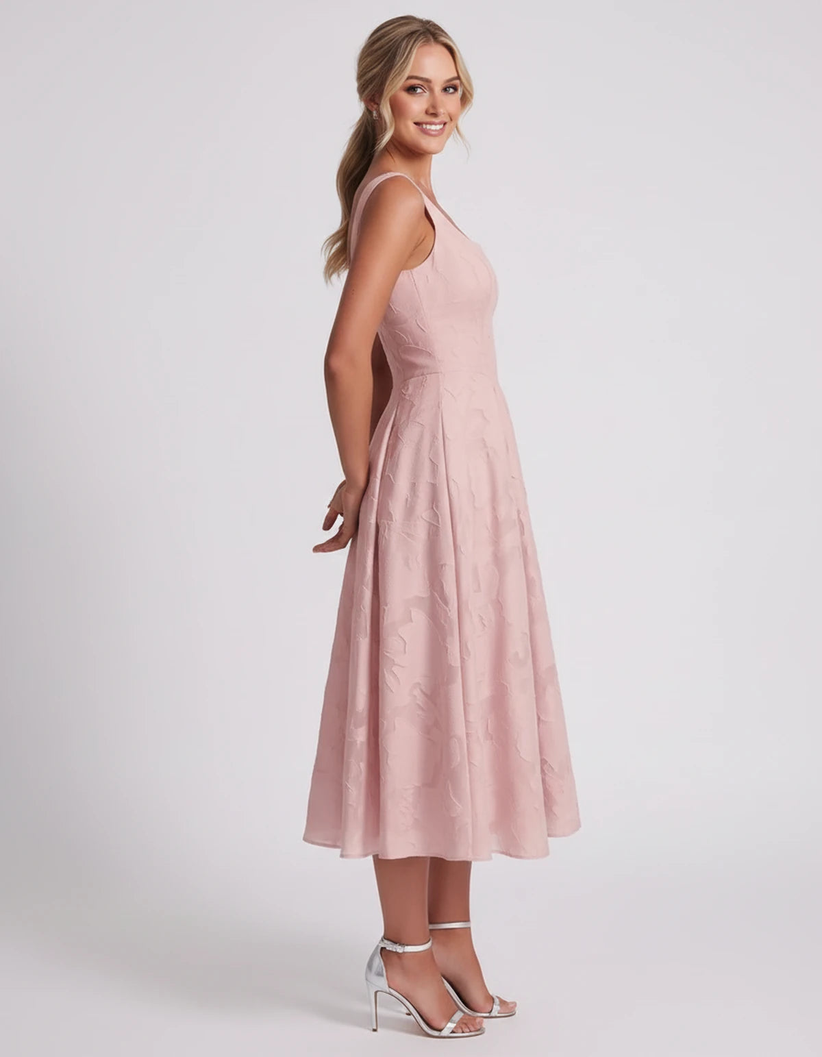 Rosalind Midi Dresses — Blush | SKU: RB-90b0a6-blush-2,RB-90b0a6-blush-4,RB-90b0a6-blush-6,RB-90b0a6-blush-8,RB-90b0a6-blush-10,RB-90b0a6-blush-12,RB-90b0a6-blush-14,RB-90b0a6-blush-16,RB-90b0a6-blush-16W,RB-90b0a6-blush-18W,RB-90b0a6-blush-20W,RB-90b0a6-blush-22W