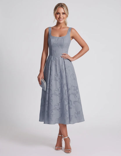 Rosalind Midi Dresses — Dusty Blue | SKU: RB-90b0a6-dustyb76-2,RB-90b0a6-dustyb76-4,RB-90b0a6-dustyb76-6,RB-90b0a6-dustyb76-8,RB-90b0a6-dustyb76-10,RB-90b0a6-dustyb76-12,RB-90b0a6-dustyb76-14,RB-90b0a6-dustyb76-16,RB-90b0a6-dustyb76-16W,RB-90b0a6-dustyb76-18W,RB-90b0a6-dustyb76-20W,RB-90b0a6-dustyb76-22W
