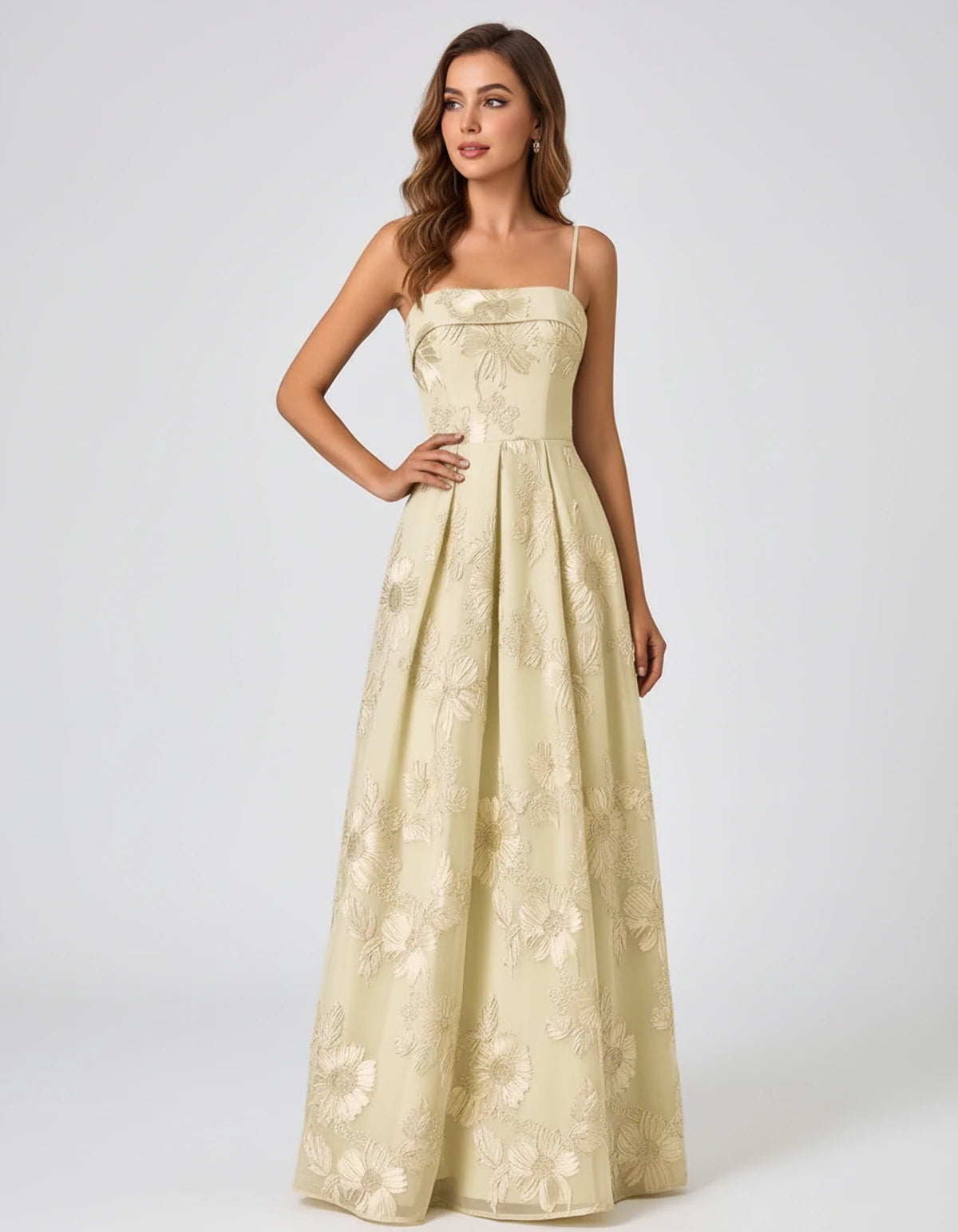 Roseline Maxi Dresses — Champagne | SKU: RB-40922a-champa2e-2,RB-40922a-champa2e-4,RB-40922a-champa2e-6,RB-40922a-champa2e-8,RB-40922a-champa2e-10,RB-40922a-champa2e-12,RB-40922a-champa2e-14,RB-40922a-champa2e-16,RB-40922a-champa2e-16W,RB-40922a-champa2e-18W,RB-40922a-champa2e-20W,RB-40922a-champa2e-22W