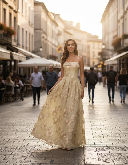 Roseline Maxi Dresses — Champagne | SKU: RB-40922a-champa2e-2,RB-40922a-champa2e-4,RB-40922a-champa2e-6,RB-40922a-champa2e-8,RB-40922a-champa2e-10,RB-40922a-champa2e-12,RB-40922a-champa2e-14,RB-40922a-champa2e-16,RB-40922a-champa2e-16W,RB-40922a-champa2e-18W,RB-40922a-champa2e-20W,RB-40922a-champa2e-22W