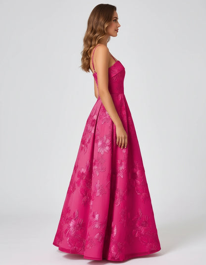Roseline Maxi Dresses — Hot Pink | SKU: RB-40922a-hotpink-2,RB-40922a-hotpink-4,RB-40922a-hotpink-6,RB-40922a-hotpink-8,RB-40922a-hotpink-10,RB-40922a-hotpink-12,RB-40922a-hotpink-14,RB-40922a-hotpink-16,RB-40922a-hotpink-16W,RB-40922a-hotpink-18W,RB-40922a-hotpink-20W,RB-40922a-hotpink-22W