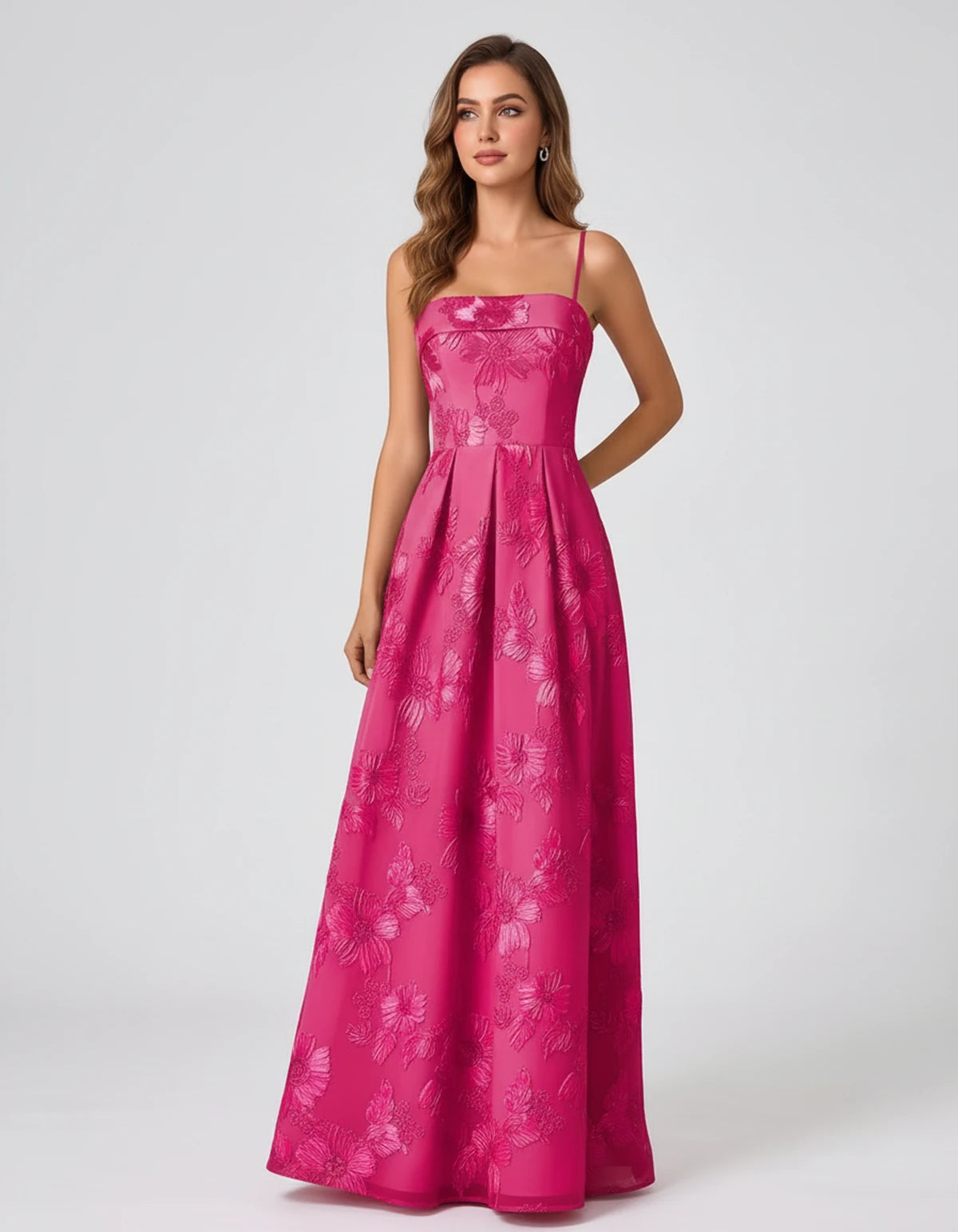 Roseline Maxi Dresses — Hot Pink | SKU: RB-40922a-hotpink-2,RB-40922a-hotpink-4,RB-40922a-hotpink-6,RB-40922a-hotpink-8,RB-40922a-hotpink-10,RB-40922a-hotpink-12,RB-40922a-hotpink-14,RB-40922a-hotpink-16,RB-40922a-hotpink-16W,RB-40922a-hotpink-18W,RB-40922a-hotpink-20W,RB-40922a-hotpink-22W