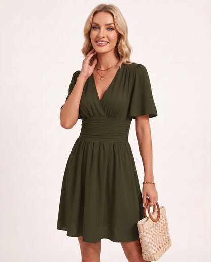 Rosemarie Mini Dresses — Green | SKU: RB-c0043c-green-XS,RB-c0043c-green-S,RB-c0043c-green-M,RB-c0043c-green-L,RB-c0043c-green-XL,RB-c0043c-green-2XL