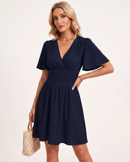 Rosemarie Mini Dresses — Navy Blue