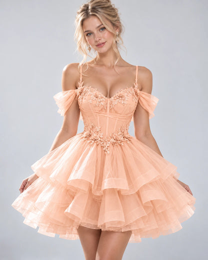 Sabeline Mini Dresses — Blush