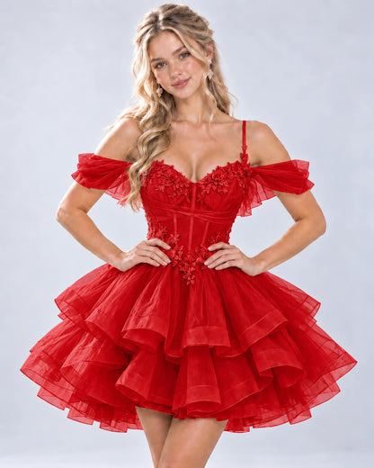 Sabeline Mini Dresses — Red | SKU: RB-b55109-red-2,RB-b55109-red-4,RB-b55109-red-6,RB-b55109-red-8,RB-b55109-red-10,RB-b55109-red-12,RB-b55109-red-14,RB-b55109-red-14W,RB-b55109-red-16,RB-b55109-red-16W,RB-b55109-red-18W,RB-b55109-red-20W
