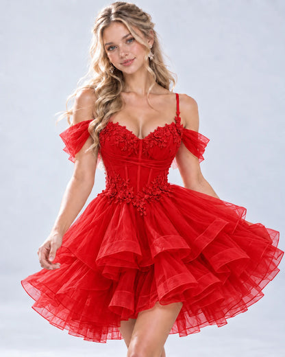 Sabeline Mini Dresses — Red | SKU: RB-b55109-red-2,RB-b55109-red-4,RB-b55109-red-6,RB-b55109-red-8,RB-b55109-red-10,RB-b55109-red-12,RB-b55109-red-14,RB-b55109-red-14W,RB-b55109-red-16,RB-b55109-red-16W,RB-b55109-red-18W,RB-b55109-red-20W