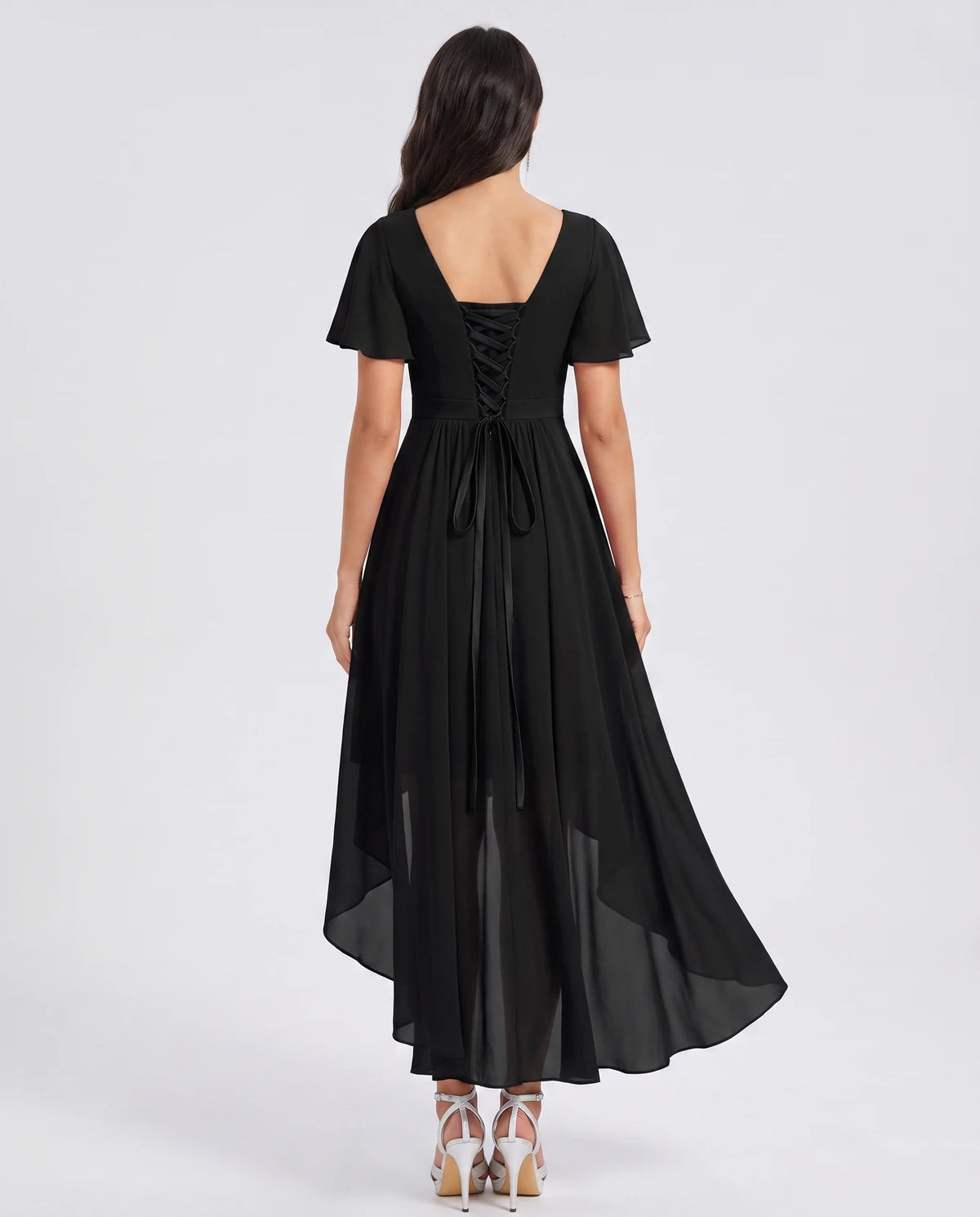 Saskia Midi Dresses — Black | SKU: RB-1088d7-black-2,RB-1088d7-black-4,RB-1088d7-black-6,RB-1088d7-black-8,RB-1088d7-black-10,RB-1088d7-black-12,RB-1088d7-black-14,RB-1088d7-black-16,RB-1088d7-black-16W,RB-1088d7-black-18W