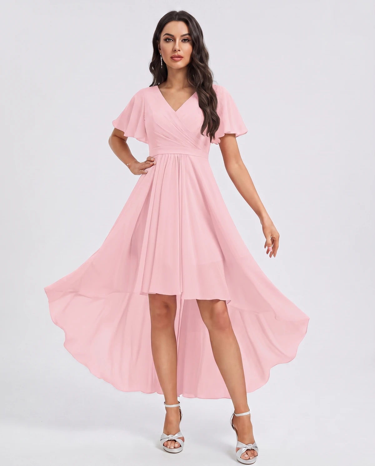 Saskia Midi Dresses — Pink