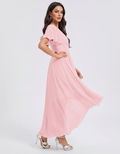 Saskia Midi Dresses — Pink | SKU: RB-1088d7-pink-2,RB-1088d7-pink-4,RB-1088d7-pink-6,RB-1088d7-pink-8,RB-1088d7-pink-10,RB-1088d7-pink-12,RB-1088d7-pink-14,RB-1088d7-pink-16,RB-1088d7-pink-16W,RB-1088d7-pink-18W