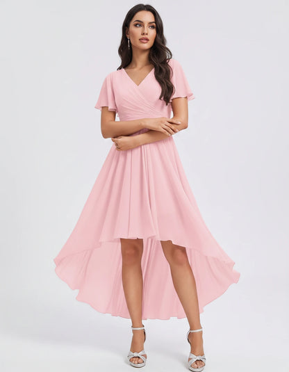 Saskia Midi Dresses — Pink | SKU: RB-1088d7-pink-2,RB-1088d7-pink-4,RB-1088d7-pink-6,RB-1088d7-pink-8,RB-1088d7-pink-10,RB-1088d7-pink-12,RB-1088d7-pink-14,RB-1088d7-pink-16,RB-1088d7-pink-16W,RB-1088d7-pink-18W