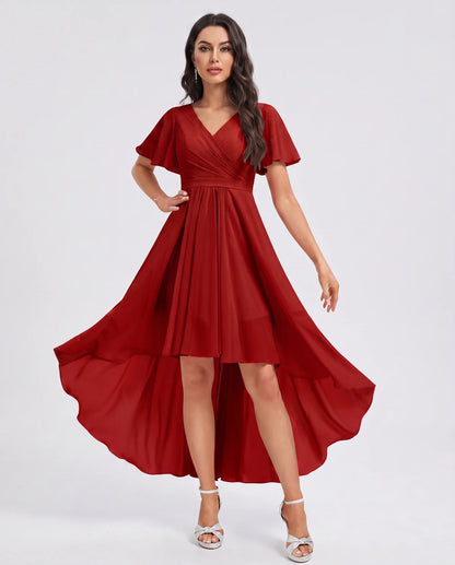 Saskia Midi Dresses — Red