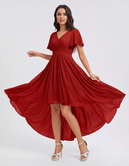 Saskia Midi Dresses — Red | SKU: RB-1088d7-red-2,RB-1088d7-red-4,RB-1088d7-red-6,RB-1088d7-red-8,RB-1088d7-red-10,RB-1088d7-red-12,RB-1088d7-red-14,RB-1088d7-red-16,RB-1088d7-red-16W,RB-1088d7-red-18W