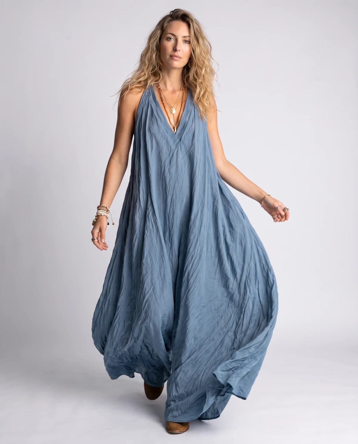Savannah Maxi Dresses — Blue