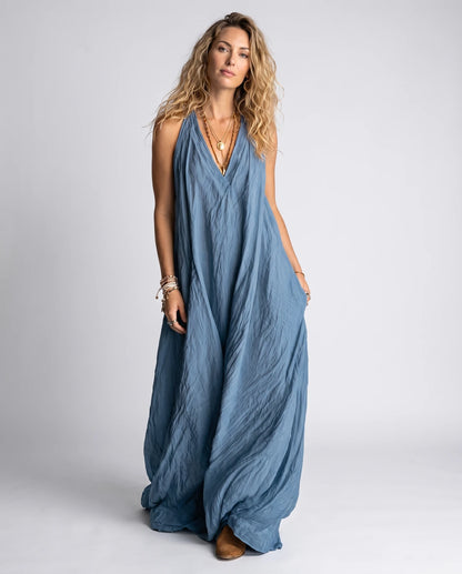Savannah Maxi Dresses — Blue | SKU: RB-9a06ec-blue-XS,RB-9a06ec-blue-S,RB-9a06ec-blue-M,RB-9a06ec-blue-L,RB-9a06ec-blue-XL,RB-9a06ec-blue-2XL