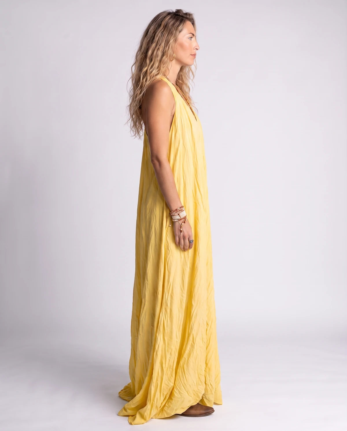 Savannah Maxi Dresses — Yellow | SKU: RB-9a06ec-yellow-XS,RB-9a06ec-yellow-S,RB-9a06ec-yellow-M,RB-9a06ec-yellow-L,RB-9a06ec-yellow-XL,RB-9a06ec-yellow-2XL