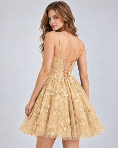 Seraphina Mini Dresses — Gold | SKU: RB-864b27-gold-2,RB-864b27-gold-4,RB-864b27-gold-6,RB-864b27-gold-8,RB-864b27-gold-10,RB-864b27-gold-12,RB-864b27-gold-14,RB-864b27-gold-16,RB-864b27-gold-16W,RB-864b27-gold-18W,RB-864b27-gold-20W,RB-864b27-gold-22W