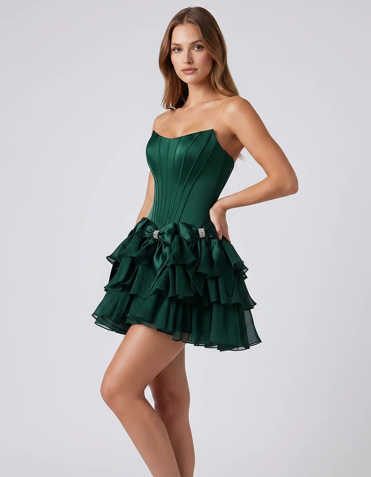 Blue,army Green,black,green,purple,white,ilac,orange Satin Skater Long Sleeve Mini Dress | Black-Tie Events, Party Nights & B | SKU: SM-684295173846520-GREEN-L,SM-684295173846520-GREEN-M,SM-684295173846520-GREEN-S,SM-684295173846520-GREEN-XL,SM-684295173846520-GREEN-XS