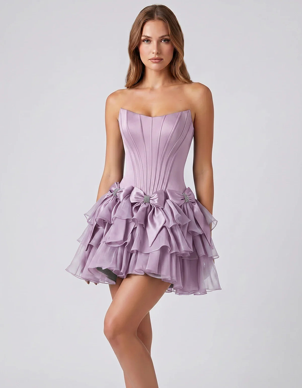 Blue,army Green,black,green,purple,white,ilac,orange Satin Skater Long Sleeve Mini Dress | Black-Tie Events, Party Nights & B