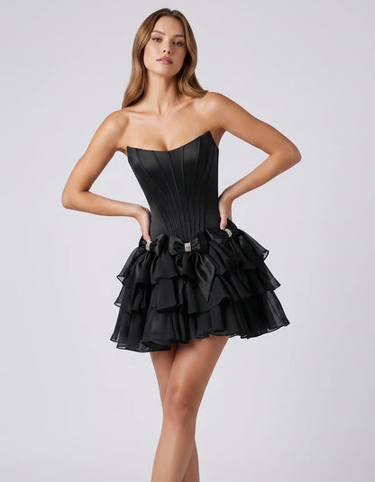 Blue,army Green,black,green,purple,white,ilac,orange Satin Skater Long Sleeve Mini Dress | Black-Tie Events, Party Nights & B | SKU: SM-684295173846520-BLACK-L,SM-684295173846520-BLACK-M,SM-684295173846520-BLACK-S,SM-684295173846520-BLACK-XL,SM-684295173846520-BLACK-XS