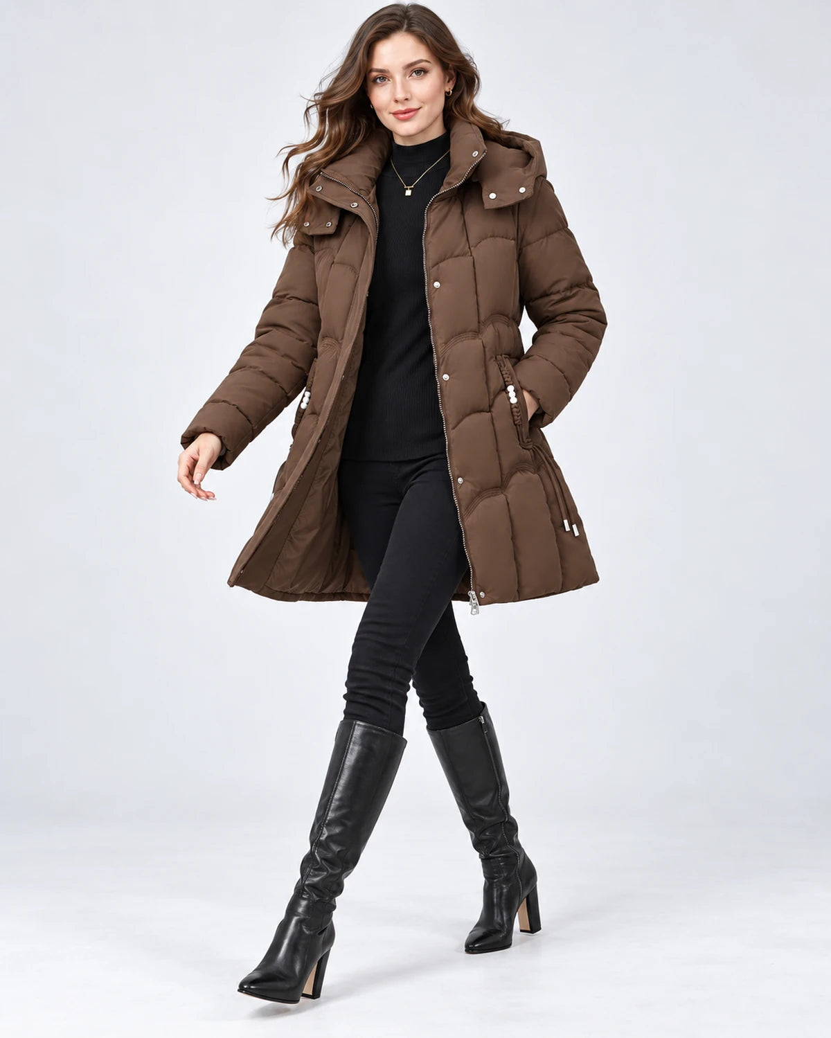 Severine Jackets — Brown | SKU: RB-5b96ab-brown-XS,RB-5b96ab-brown-S,RB-5b96ab-brown-M,RB-5b96ab-brown-L,RB-5b96ab-brown-XL,RB-5b96ab-brown-2XL