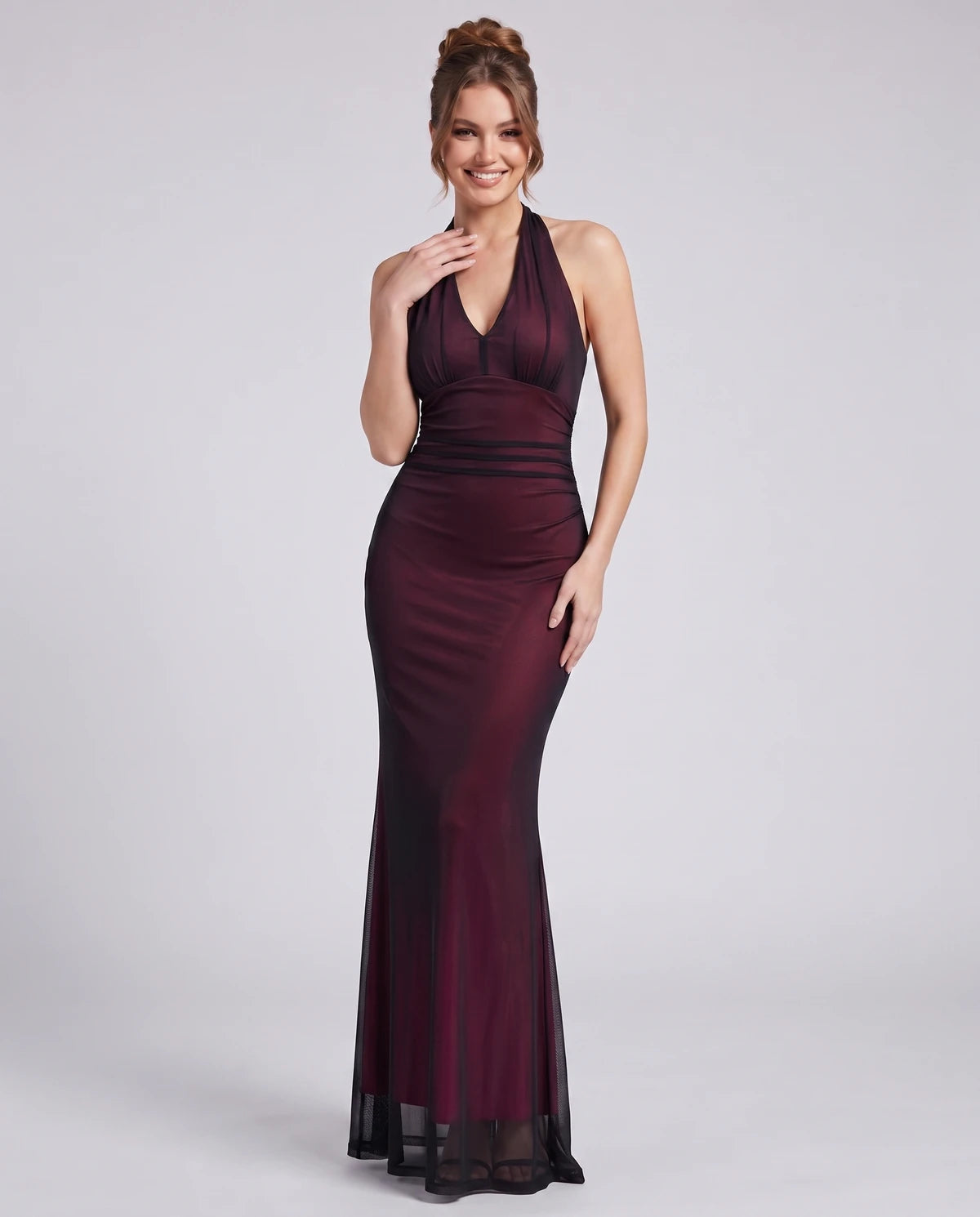 Sicilia Maxi Dresses — Wine | SKU: RB-1294c5-wine-XS,RB-1294c5-wine-S,RB-1294c5-wine-M,RB-1294c5-wine-L