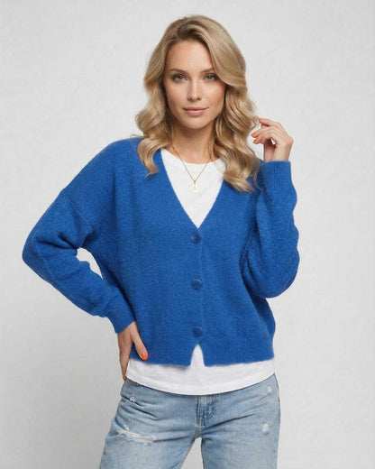 Blue Cardigan, front view | Ramblion | SKU: NC-918273645-blue-L-8594,NC-918273645-blue-M-6116,NC-918273645-blue-S-7753,NC-918273645-blue-XL-4446,NC-918273645-blue-XS-7390