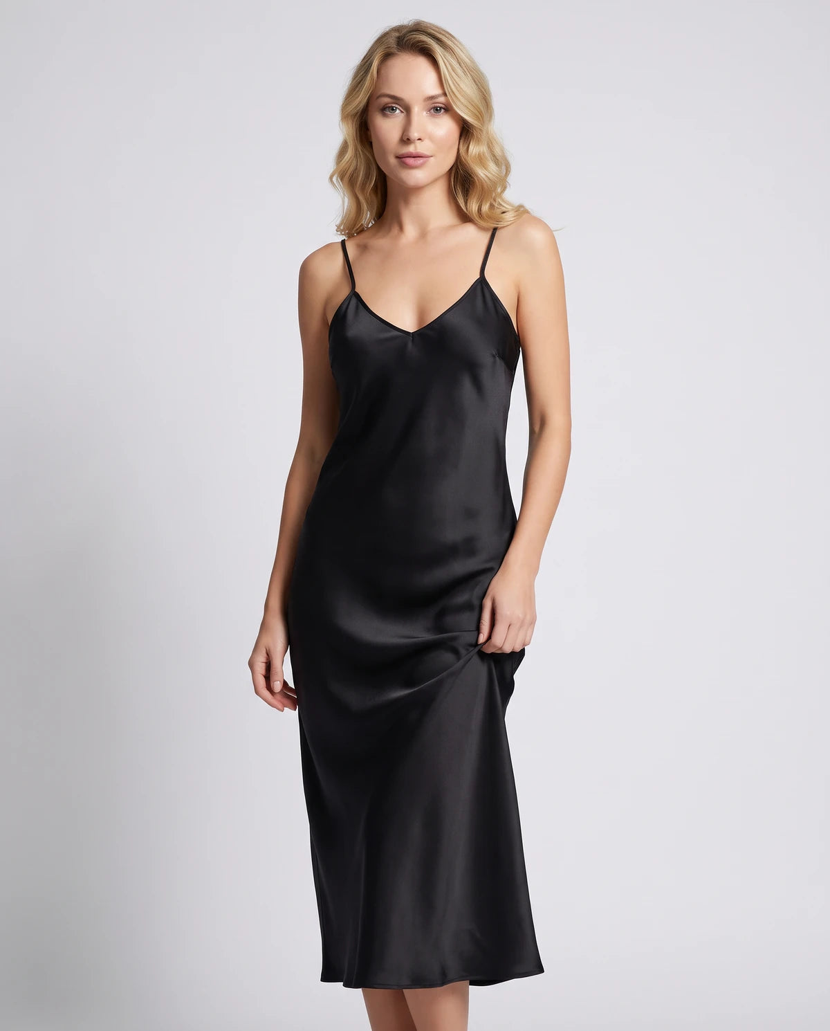 Solenne Maxi Dresses — Black