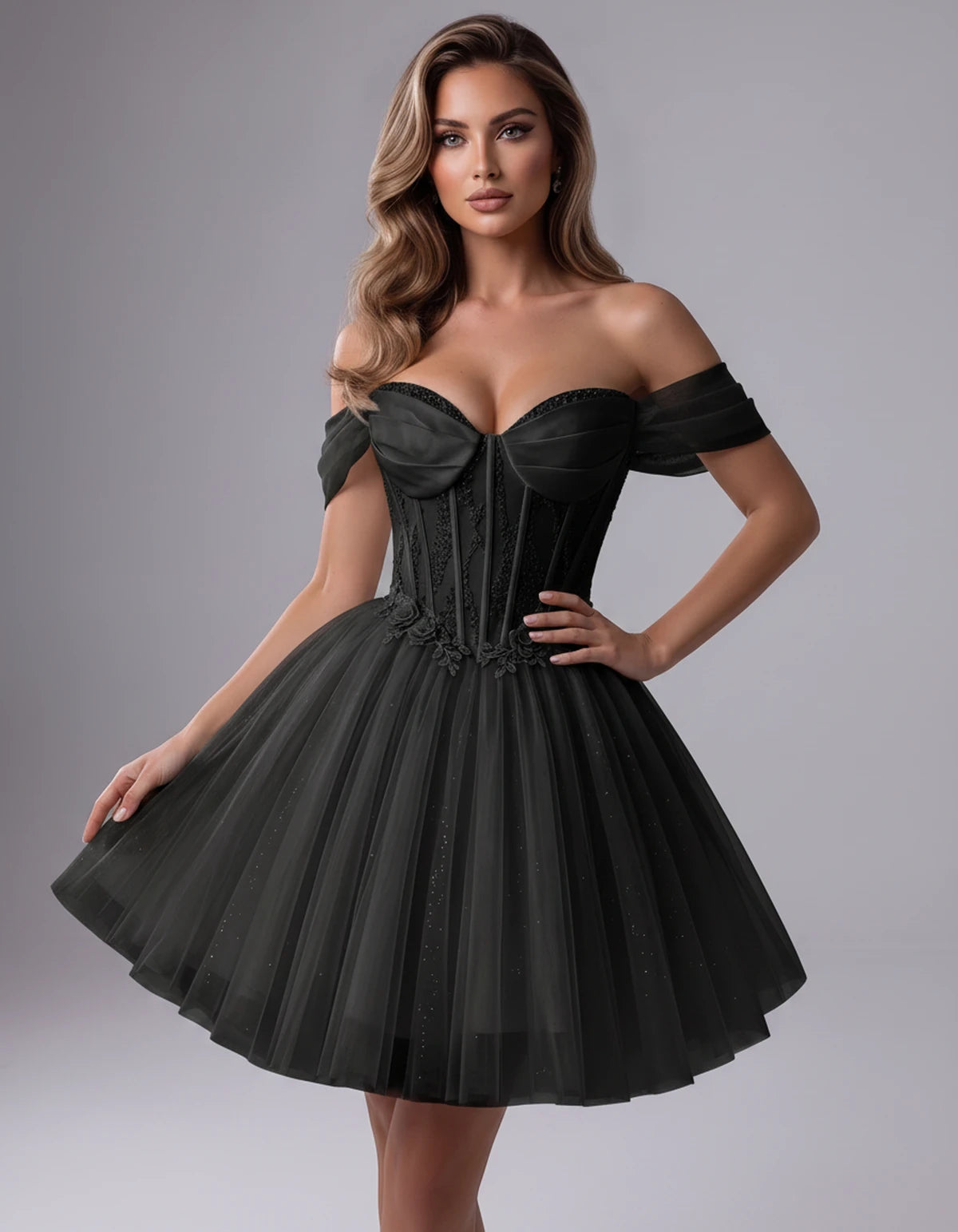 Solstice Midi Dresses — Black | SKU: RB-4b290d-black-2,RB-4b290d-black-4,RB-4b290d-black-6,RB-4b290d-black-8,RB-4b290d-black-10,RB-4b290d-black-12,RB-4b290d-black-14,RB-4b290d-black-14W,RB-4b290d-black-16,RB-4b290d-black-16W,RB-4b290d-black-18W,RB-4b290d-black-20W