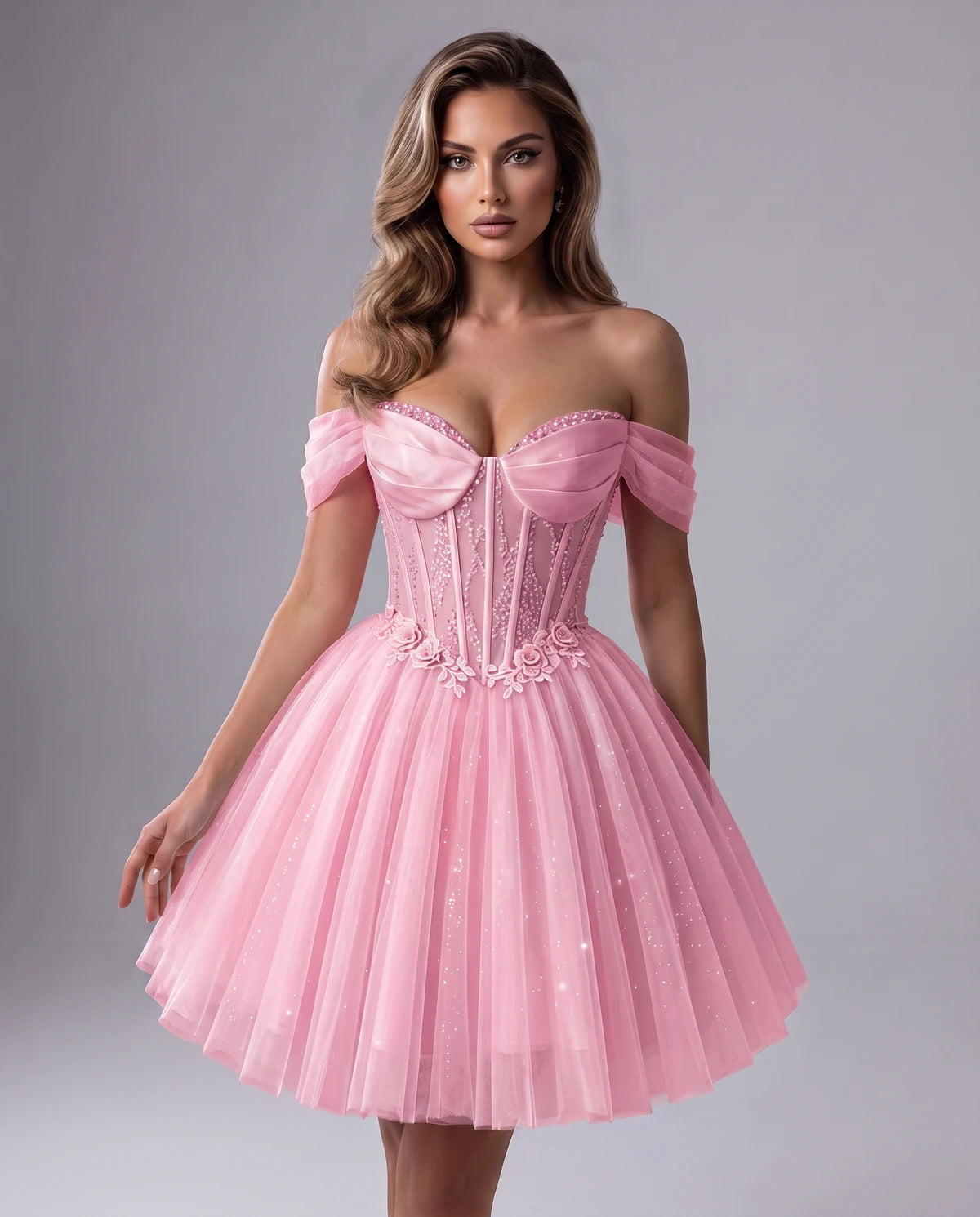 Solstice Midi Dresses — Pink