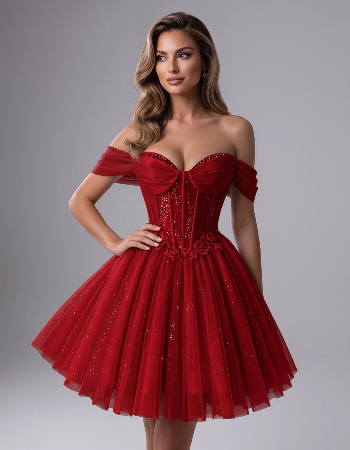 Solstice Midi Dresses — Red | SKU: RB-4b290d-red-2,RB-4b290d-red-4,RB-4b290d-red-6,RB-4b290d-red-8,RB-4b290d-red-10,RB-4b290d-red-12,RB-4b290d-red-14,RB-4b290d-red-14W,RB-4b290d-red-16,RB-4b290d-red-16W,RB-4b290d-red-18W,RB-4b290d-red-20W