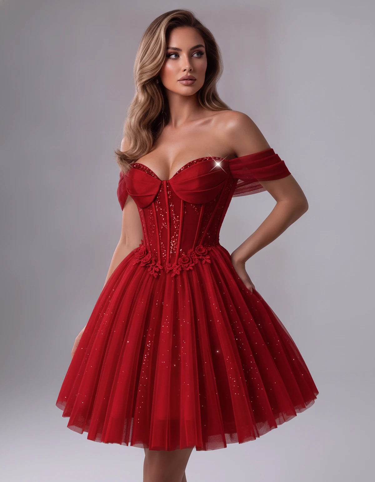 Solstice Midi Dresses — Red | SKU: RB-4b290d-red-2,RB-4b290d-red-4,RB-4b290d-red-6,RB-4b290d-red-8,RB-4b290d-red-10,RB-4b290d-red-12,RB-4b290d-red-14,RB-4b290d-red-14W,RB-4b290d-red-16,RB-4b290d-red-16W,RB-4b290d-red-18W,RB-4b290d-red-20W
