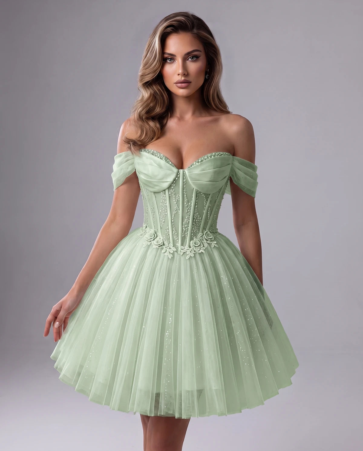 Solstice Midi Dresses — Sage