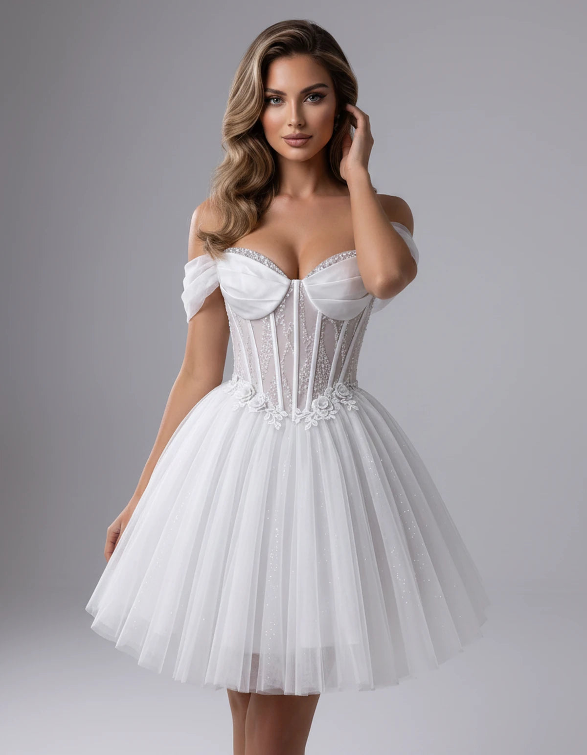 Solstice Midi Dresses — White | SKU: RB-4b290d-white-2,RB-4b290d-white-4,RB-4b290d-white-6,RB-4b290d-white-8,RB-4b290d-white-10,RB-4b290d-white-12,RB-4b290d-white-14,RB-4b290d-white-14W,RB-4b290d-white-16,RB-4b290d-white-16W,RB-4b290d-white-18W,RB-4b290d-white-20W