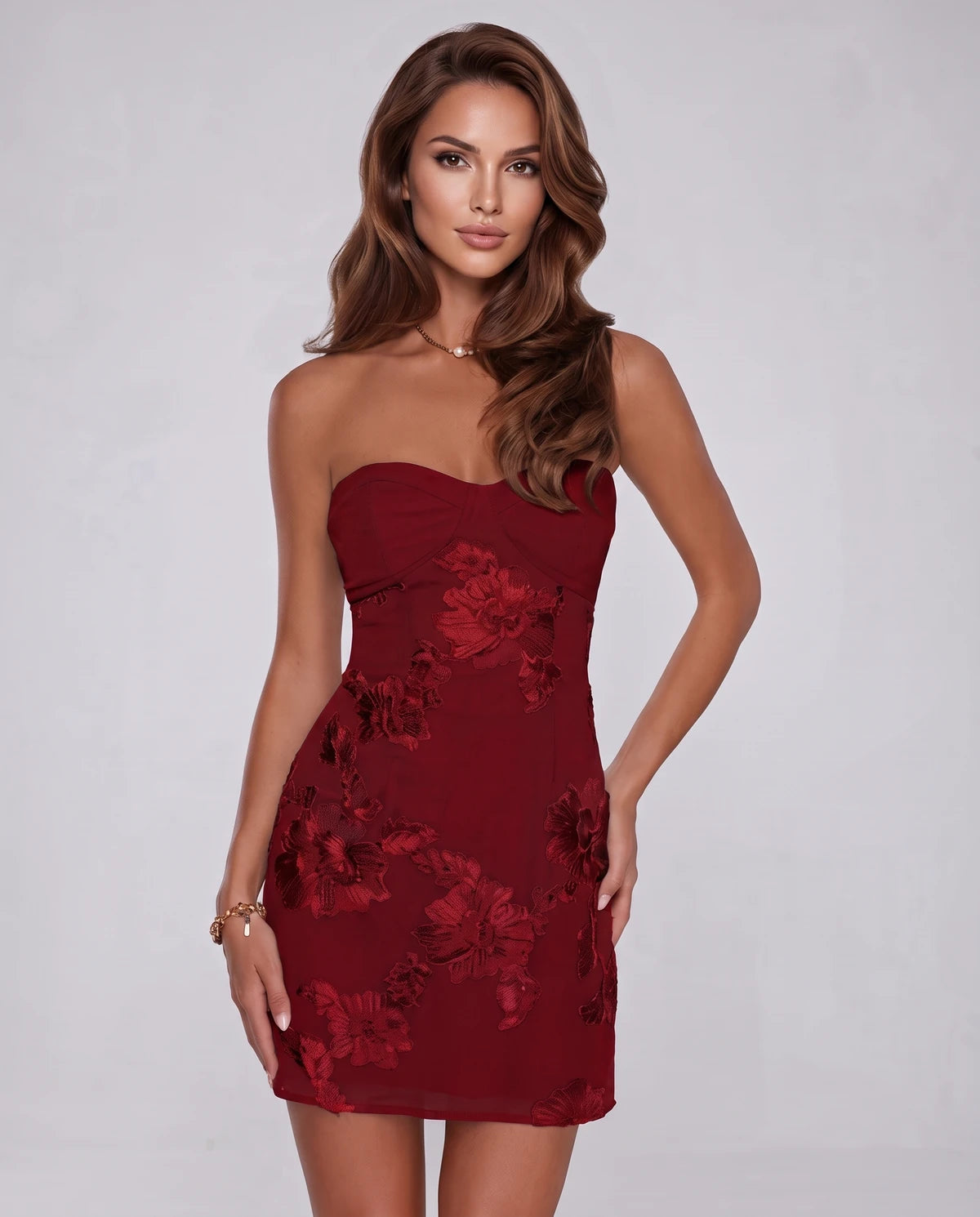 Sophronia Mini Dresses — Red